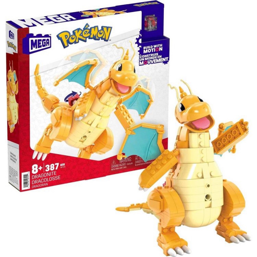 MEGA Pokémon Dragonite Figure with Motion Building Set